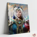 TANG SAN SEA & ASURA GOD Metal Poster | SOUL LAND DONGHUA ART 008