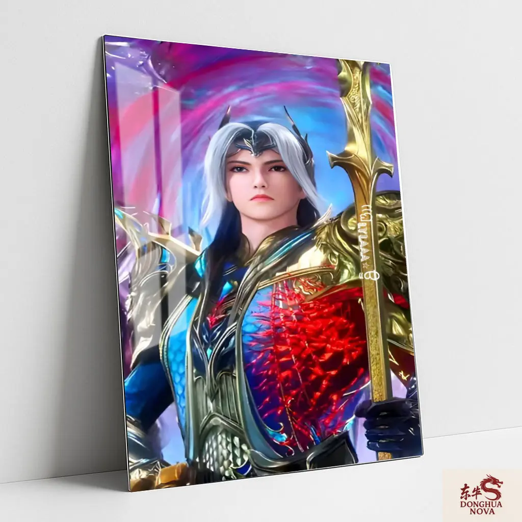 TANG SAN SEA & ASURA GOD Metal Poster | SOUL LAND DONGHUA ART 009