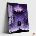 SHADOW MONARCH SUNG JIN HO  Metal Poster | SOLO LEVELING AMINE ART 001