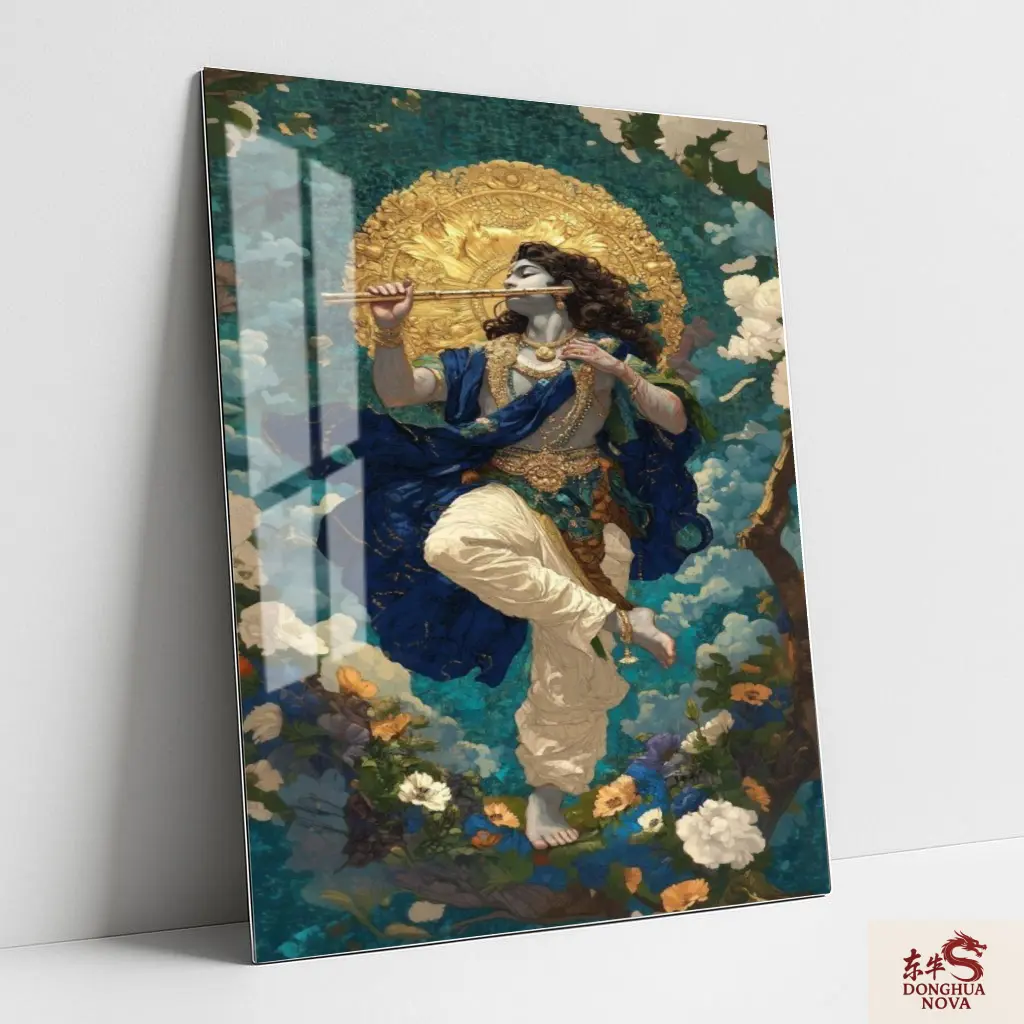 LORD SHREE KRISHNA | DIVINE METAL POSTER ART 009