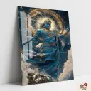 LORD SHREE KRISHNA | DIVINE METAL POSTER ART 001