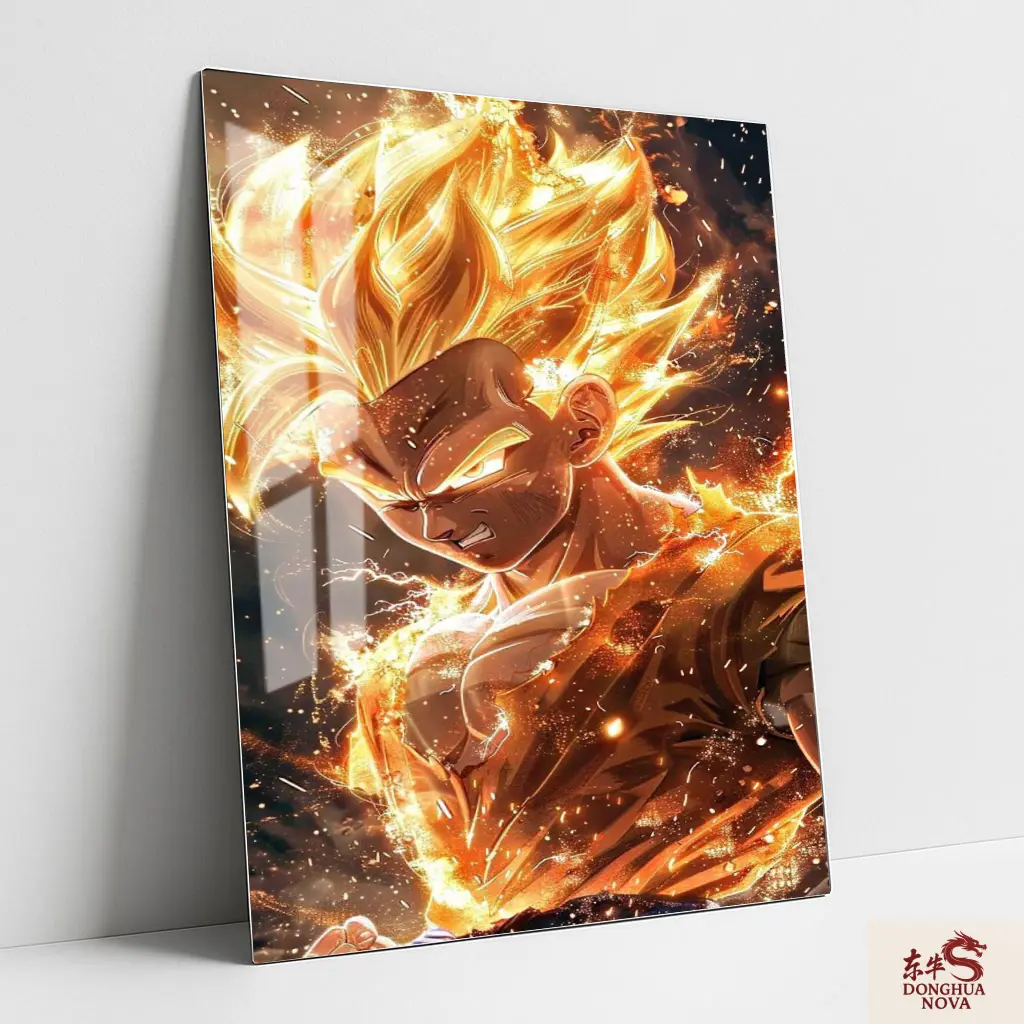 GOKU SS2 Metal Poster | DRAGON BALL Z ANIME ART 002