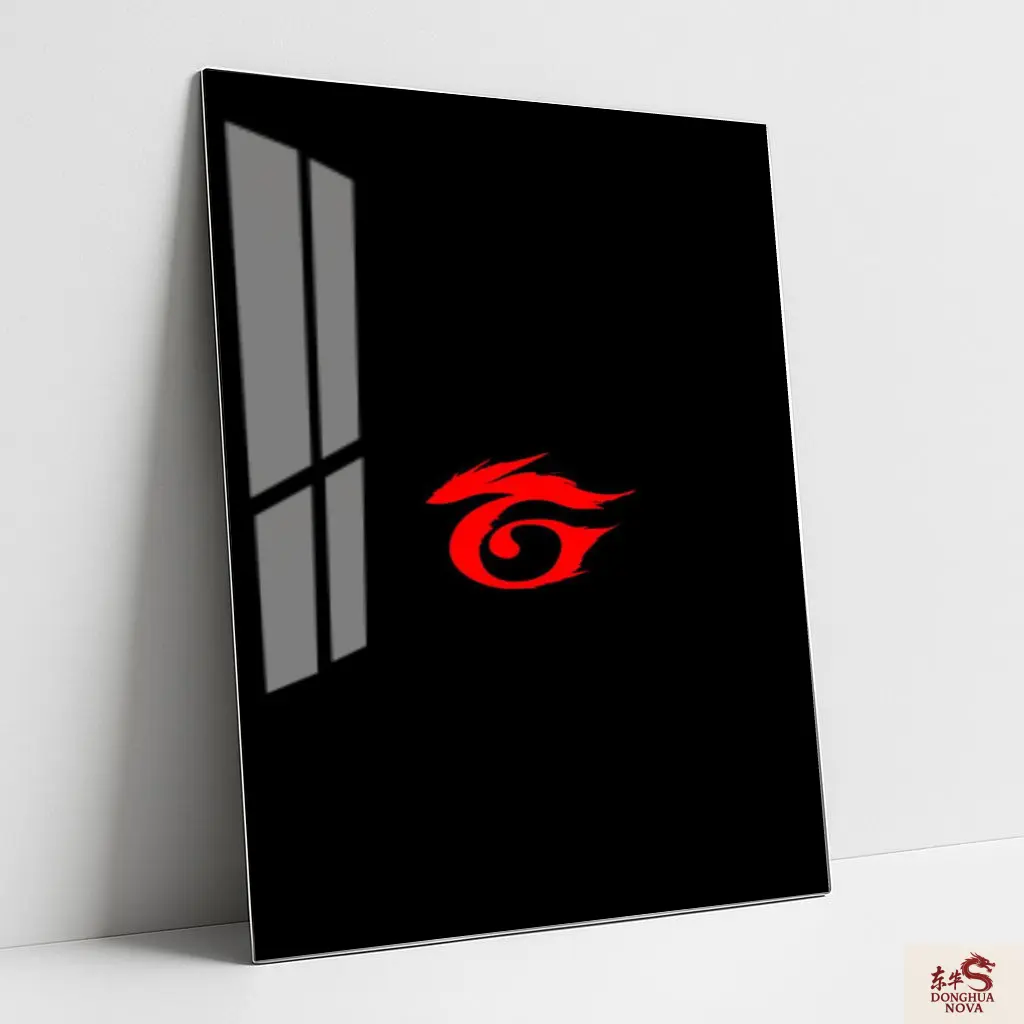  GARENA LOGO WITH BLACK SCREEN | FREE FIRE Metal Poster 001