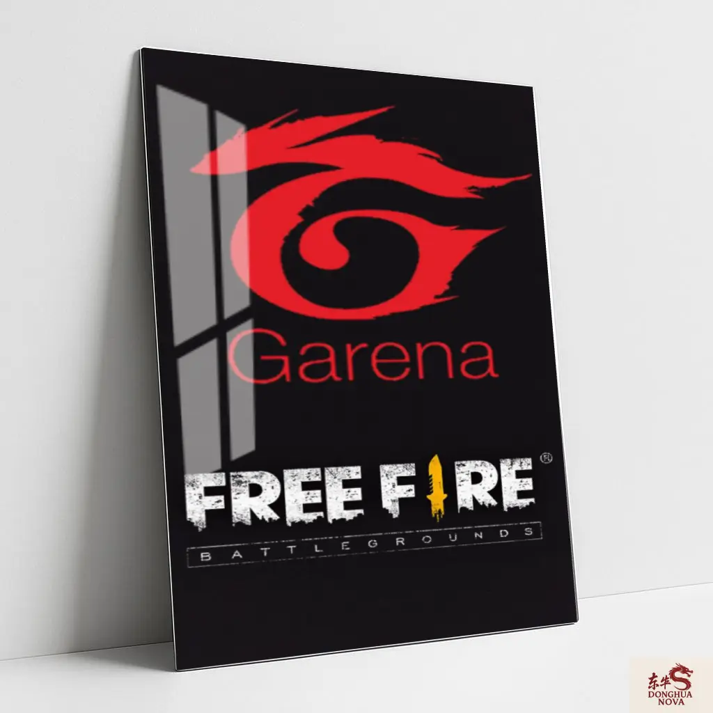 GARENA LOGO WITH FREE FIRE | FREE FIRE Metal Poster 003