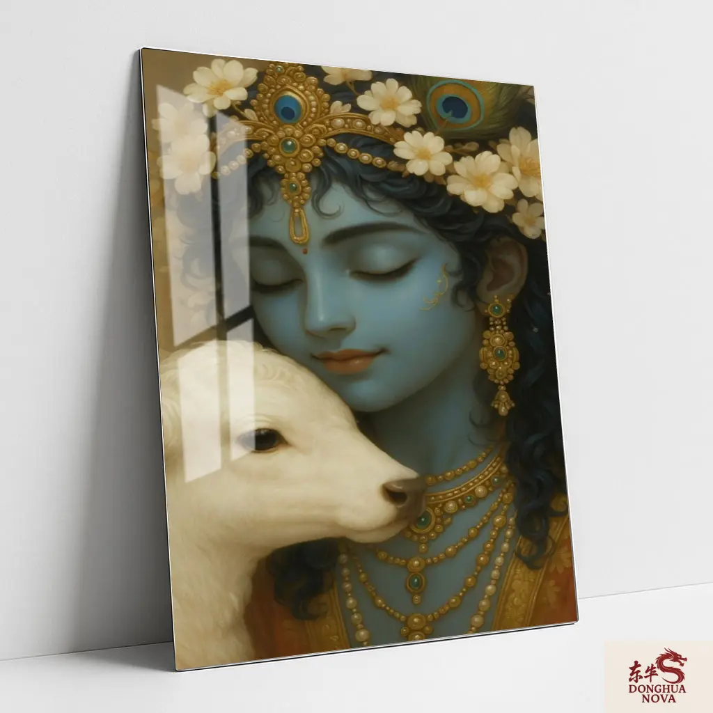 LORD SHREE KRISHNA | DIVINE METAL POSTER ART 002