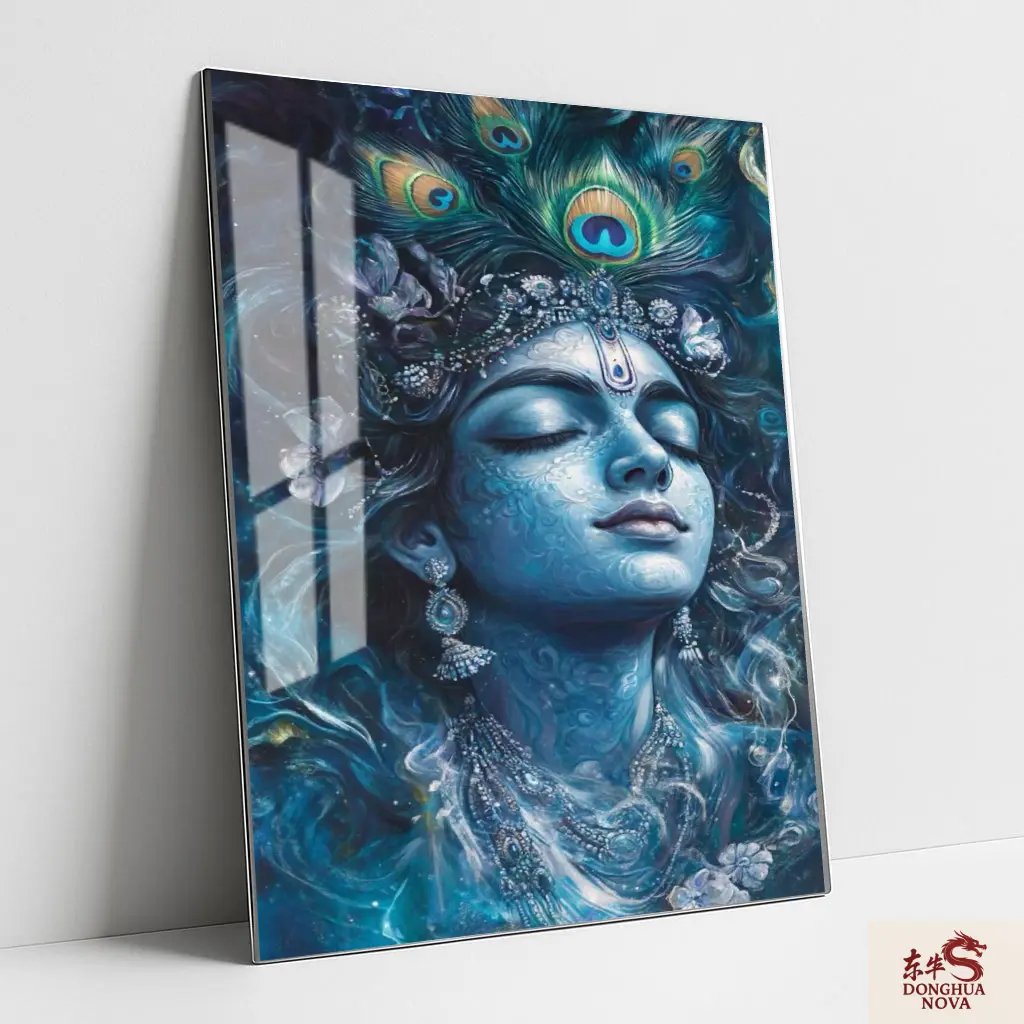 LORD SHREE KRISHNA | DIVINE METAL POSTER ART 003