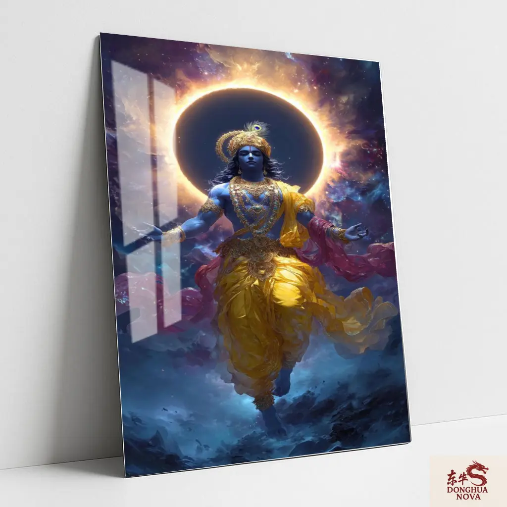 LORD SHREE KRISHNA | DIVINE METAL POSTER ART 005