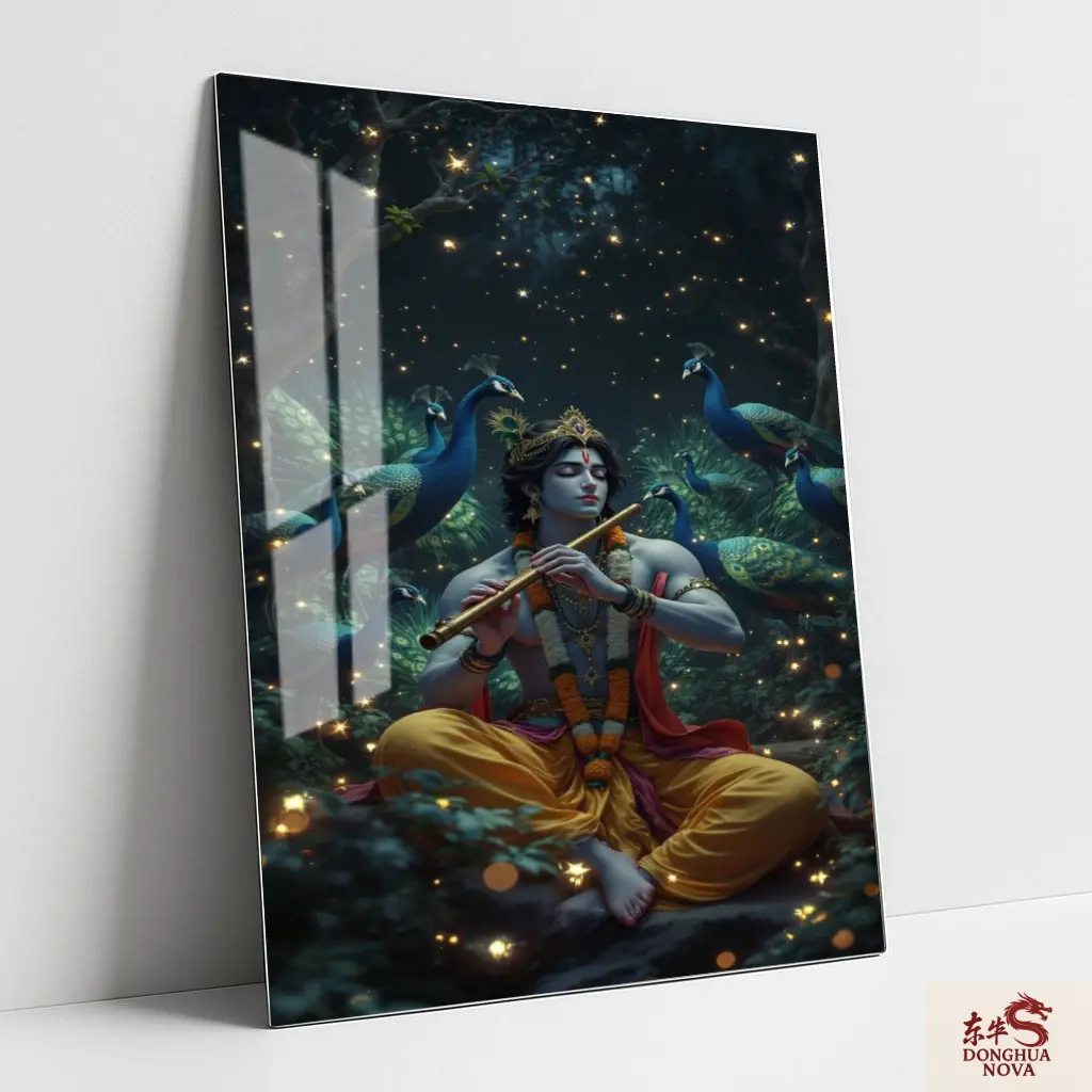 LORD SHREE KRISHNA | DIVINE METAL POSTER ART 014