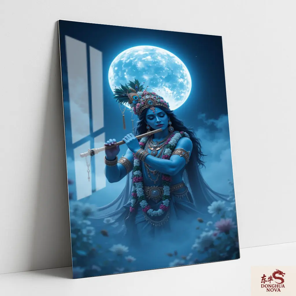 LORD SHREE KRISHNA | DIVINE METAL POSTER ART 015