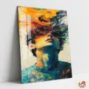 Eruption Of Thoughts | MODERN ART Metal Poster 002