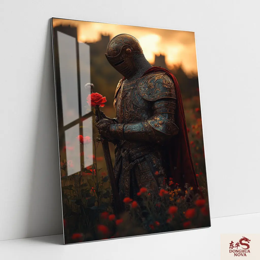 Knight Of Roses Wall Art | MODERN ART Metal Poster 006