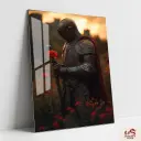 Knight Of Roses Wall Art | MODERN ART Metal Poster 006