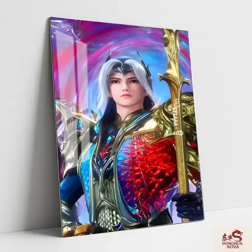 TANG SAN SEA & ASURA GOD Metal Poster | SOUL LAND DONGHUA ART 009