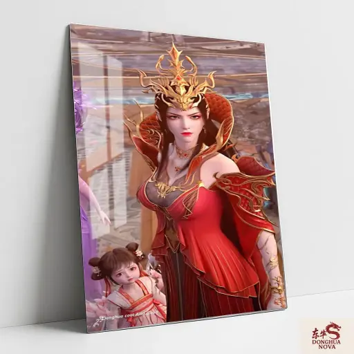 QUEEN MEDUSA & XIAO XIAO METAL POSTER | BTTH DONGHUA ART 049