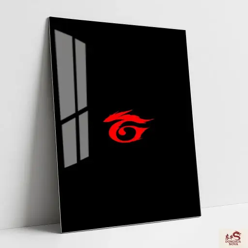  GARENA LOGO WITH BLACK SCREEN | FREE FIRE Metal Poster 001