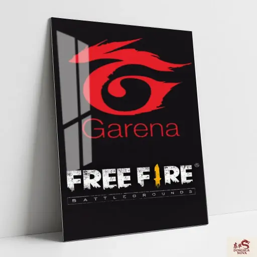 GARENA LOGO WITH FREE FIRE | FREE FIRE Metal Poster 003