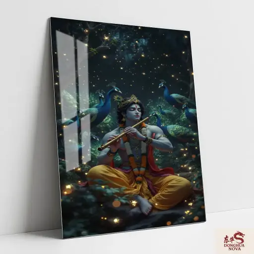 LORD SHREE KRISHNA | DIVINE METAL POSTER ART 014
