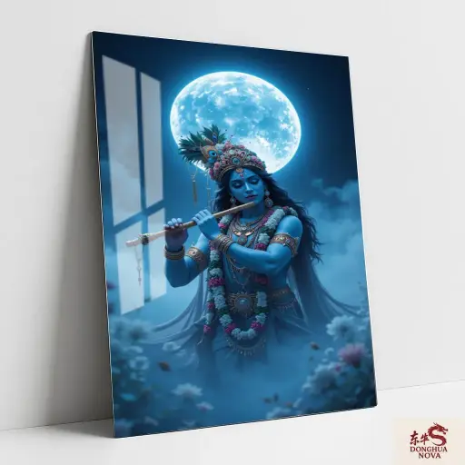 LORD SHREE KRISHNA | DIVINE METAL POSTER ART 015