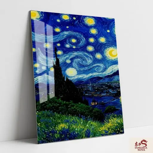 The Starry Night | Metal Poster 001